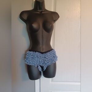 Vintage-Inspired Layered Ruffled Panties - Size S/CH